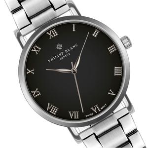 Uhr mit gepolstertem und glattem Armband Philipp Blanc Bern image-2