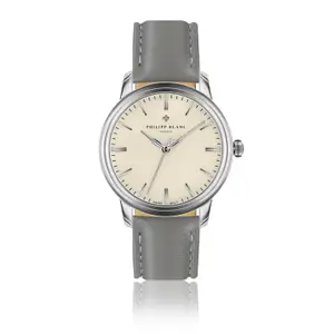 Leather watch Philipp Blanc Zurich image-0