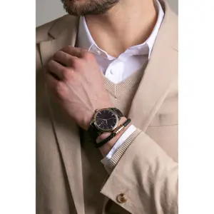 Lederen horloge Philipp Blanc Zurich image-1