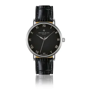 Relógio de couro de crocodilo Philipp Blanc Bern image-0