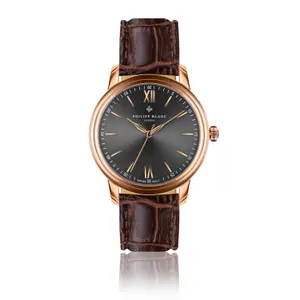 Crocodile leather watch Philipp Blanc Geneva image-0