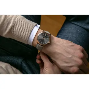 Leather watch Philipp Blanc Geneva image-1