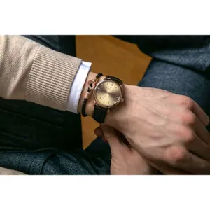 Horloge en leren band Philipp Blanc Lugano image-1