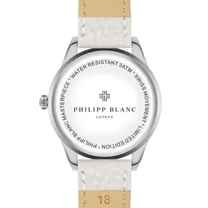 Ρολόι δερμάτινο Philipp Blanc Silver image-2