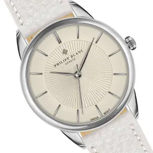Ρολόι δερμάτινο Philipp Blanc Silver image-4