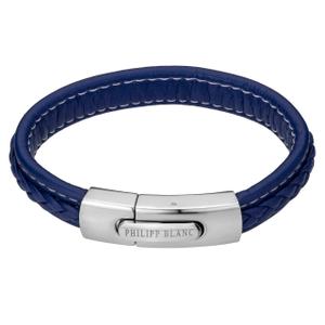 pba39ls-armband-i-akta-lader-och-rostfritt-stal-philipp-blanc-henry-morkbla-silver-0-09-0-09-0-034-cm