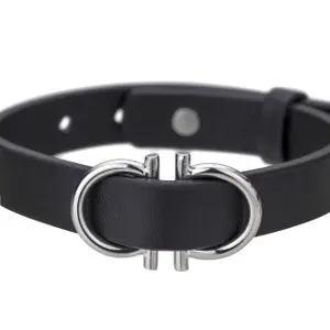 Armband aus echtem Leder und Edelstahl Philipp Blanc Christian image-1