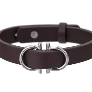 Genuine leather and stainless steel bracelet Philipp Blanc Christian image-1