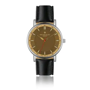 Armbanduhr aus Leder Philipp Blanc Vevey image-0