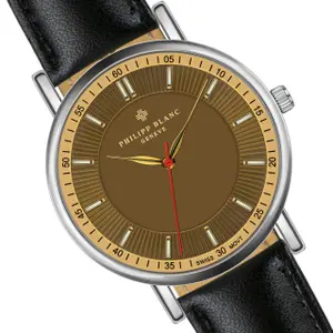 Armbanduhr aus Leder Philipp Blanc Vevey image-2