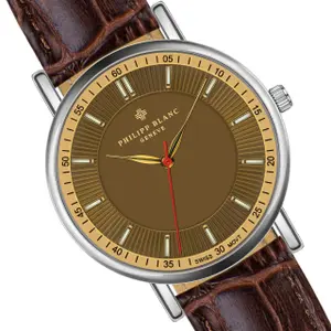 Lederuhr Damen Philipp Blanc Vevey image-1