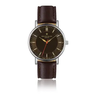 Armbanduhr aus Leder Philipp Blanc Nyon