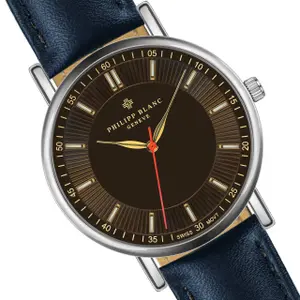 Leather watch Philipp Blanc Nyon image-2