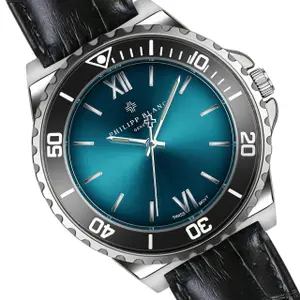 Reloj de cuero cocodrilo para mujer Philipp Blanc Onex image-1