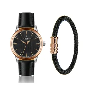 Horloge en leren band Philipp Blanc Zurich image-0