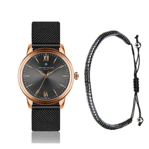Watch and mesh bracelet Philipp Blanc Geneva image-0