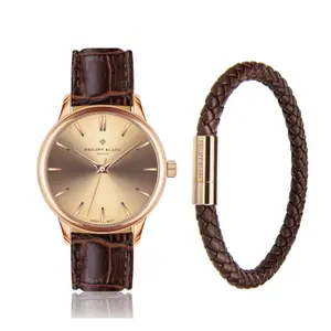 Horloge en leren band Philipp Blanc Lugano