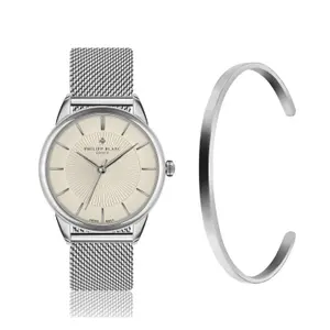 Uhr und Armband aus Mesh Philipp Blanc image-0