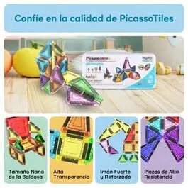 Construction games Picasso Tiles Magnetic blocks image-4