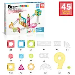 Construction games Picasso Tiles Magnetic marble circuit image-4