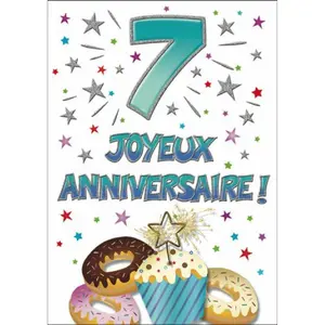 Dubbele kaart Piccadilly Greetings 07 Joyeux Annversaire image-0