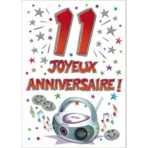 Doppelte Karte Piccadilly Greetings 11 Joyeux Annversaire image-0