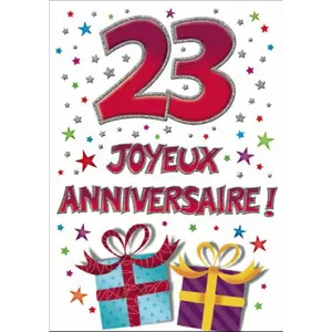 Podwójna karta Piccadilly Greetings 23 Joyeux Annversaire image-0