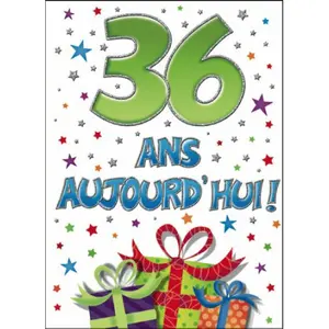 Carta doppia Piccadilly Greetings 36 Ans Aujourd'hui image-0