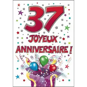 Podwójna karta Piccadilly Greetings 37 Joyeux Annversaire image-0