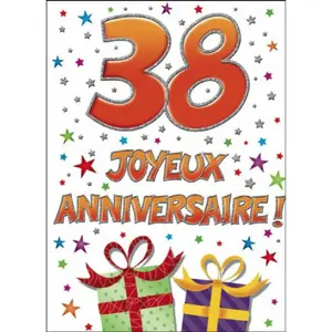 Doppelte Karte Piccadilly Greetings 38 Joyeux Annversaire image-0