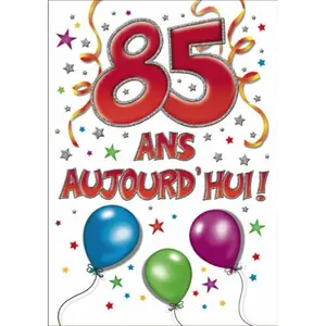 Tarjeta doble Piccadilly Greetings 85 Ans Aujourd'hui image-0