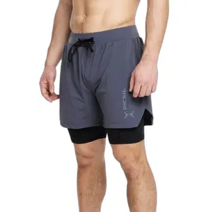 2-in-1 mesh compression shorts PICSIL Premium image-0