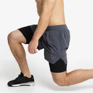 2-in-1 mesh compression shorts PICSIL Premium image-2