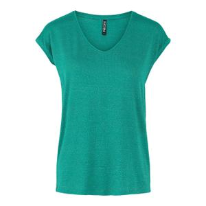 17078572-3071474-dames-t-shirt-pieces-billo-lurex-peper-groen-goud-lurex