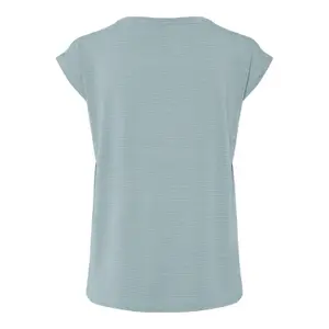 T-shirt da donna a righe Pieces Billo Lurex image-1
