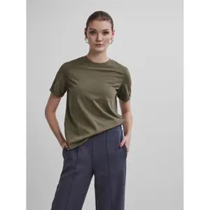 Camiseta mujer Pieces Ria Up Solid image-1