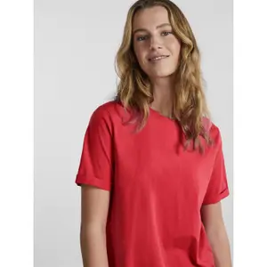 Camiseta mujer Pieces Ria Up Solid image-4