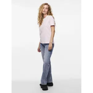 Camiseta mujer Pieces Ria Up Stripes image-3