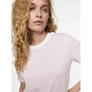 Camiseta mujer Pieces Ria Up Stripes image-5