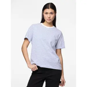 Camiseta mujer Pieces Ria Up Stripes image-1