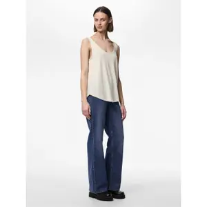 Camiseta de tirantes mujer Pieces Billo Lurex image-2