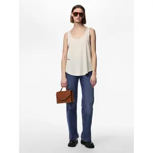 Camiseta de tirantes mujer Pieces Billo Lurex image-3