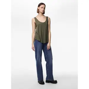 Camiseta de tirantes mujer Pieces Billo Lurex image-2