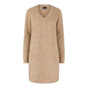 Robe manches longues col V femme Pieces Ellen image-0