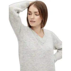 Robe manches longues col V femme Pieces Ellen image-4