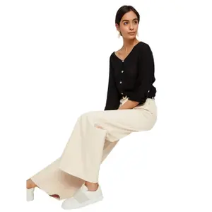 Blouse 3/4 manches replier femme Pieces image-4