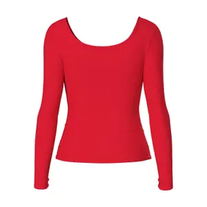 T-shirt de manga comprida feminina Pieces Kitte image-1