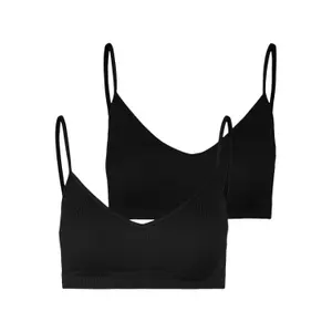Lot de 2 brassières côtelé femme Pieces Symmi image-0