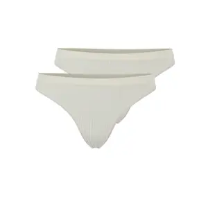 Lot de 2 strings côtelé femme Pieces Symmi image-0