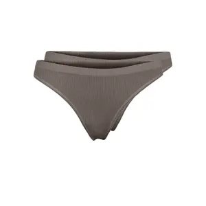 Lot de 2 strings côtelé femme Pieces Symmi image-0